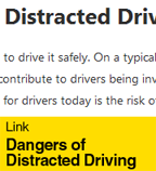 Dangers of Distracted Driving