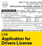 Application for Drivers License