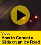 How to Correct a Slide on an Icy Road